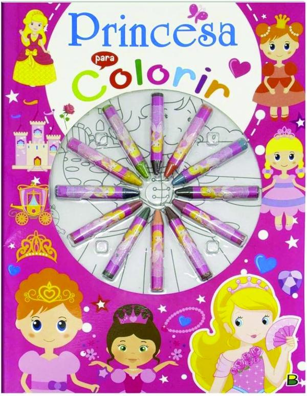 Cores em Ação! Princesa para Colorir