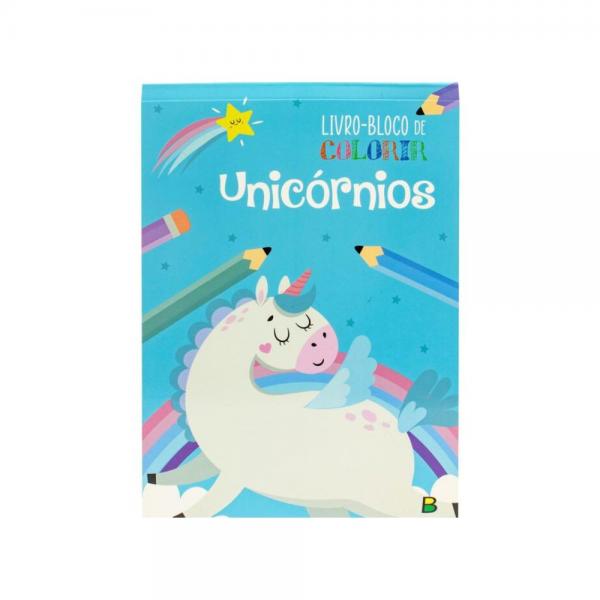 Livro-BLOCO de Colorir: Unicórnios