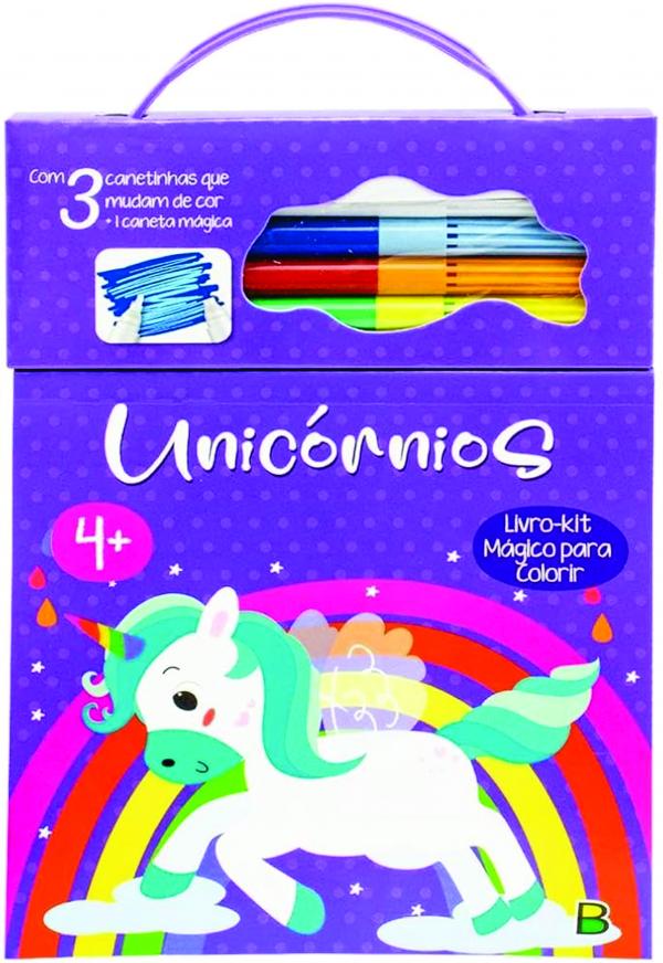 Livro-kit Mágico para Colorir: Unicórnios