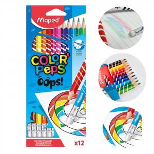 Lápis De Cor Color Peps Apagável 12 Cores      