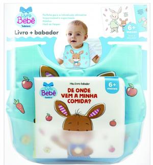Livro + babador - De onde vem a minha comida?      