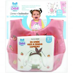 Livro + babador - De onde vem a minha comida?      