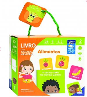 Livro com jogo da memória - Alimentos      