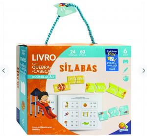 Livro com quebra-cabeça - Sílabas      