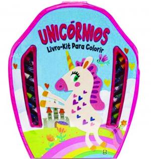 Livro kit para colorir - Unicórnios      