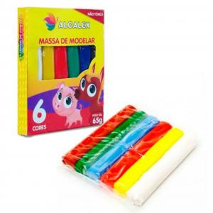 Massinha de modelar c/6 - Alcalex      